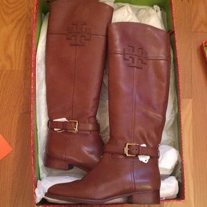 Tory Burch Blaire Leather Riding Boot